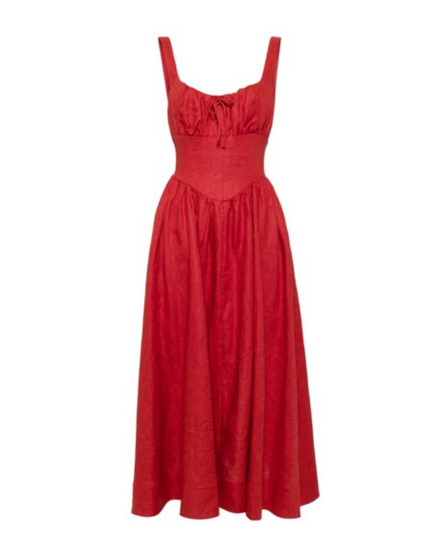 🥀 Reformation Balia Red Dress  - Image 1