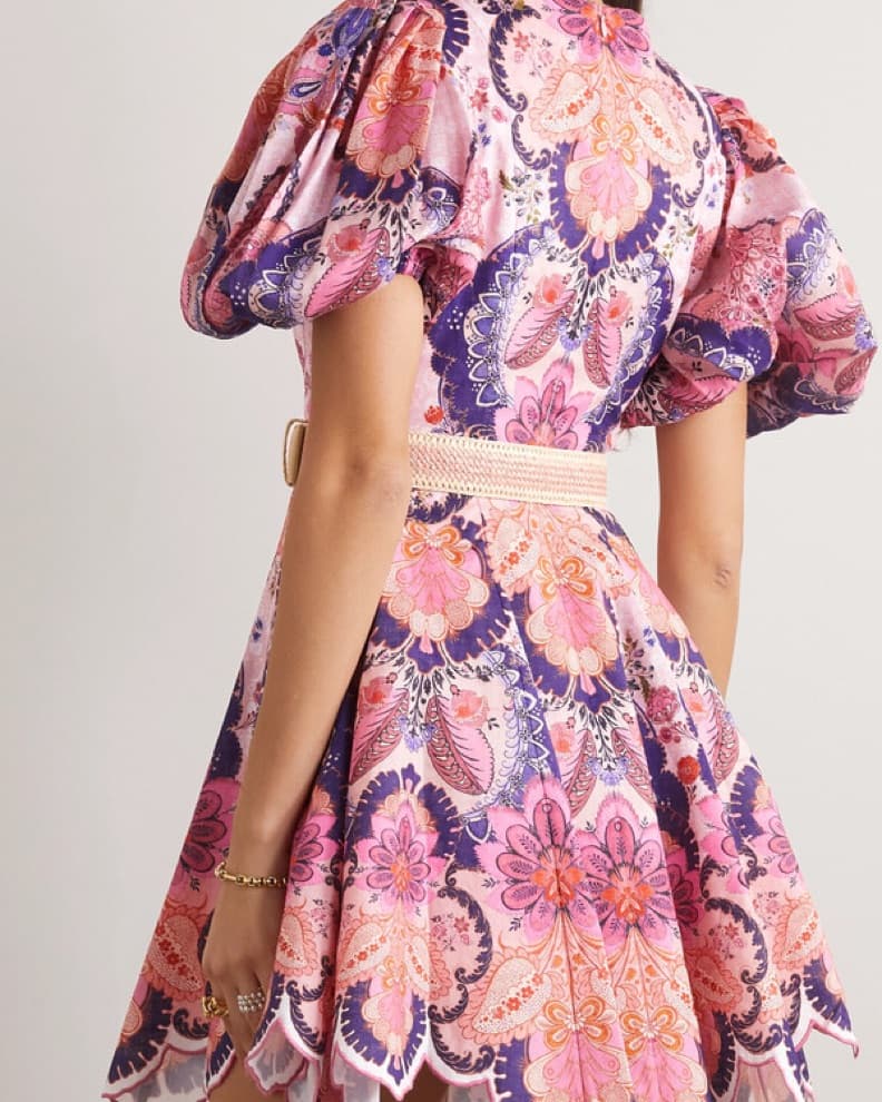 Zimmerman Laural Belted Mini Dress - Image 3