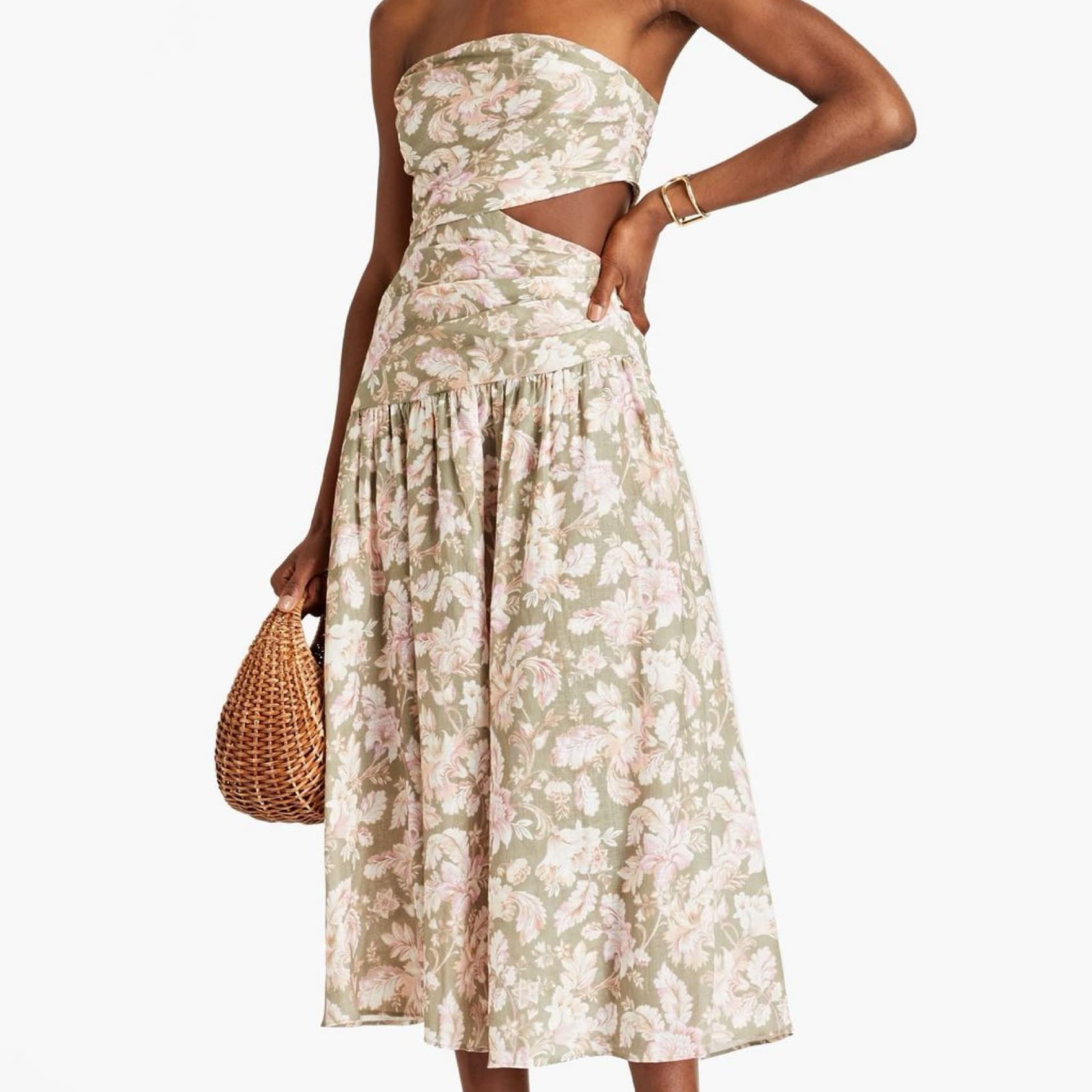 Zimmermann Floral Linen Dress - Image 1