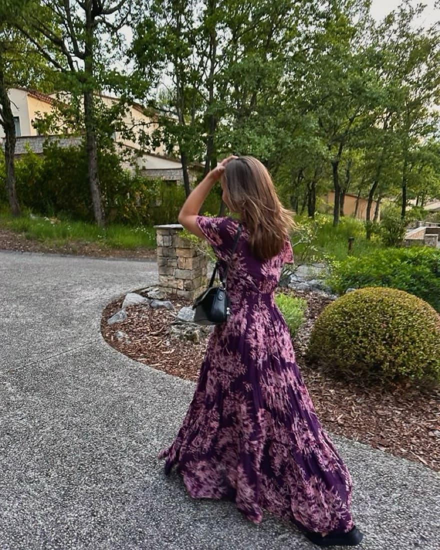 Floral Flowing Spring Dress - Image 3