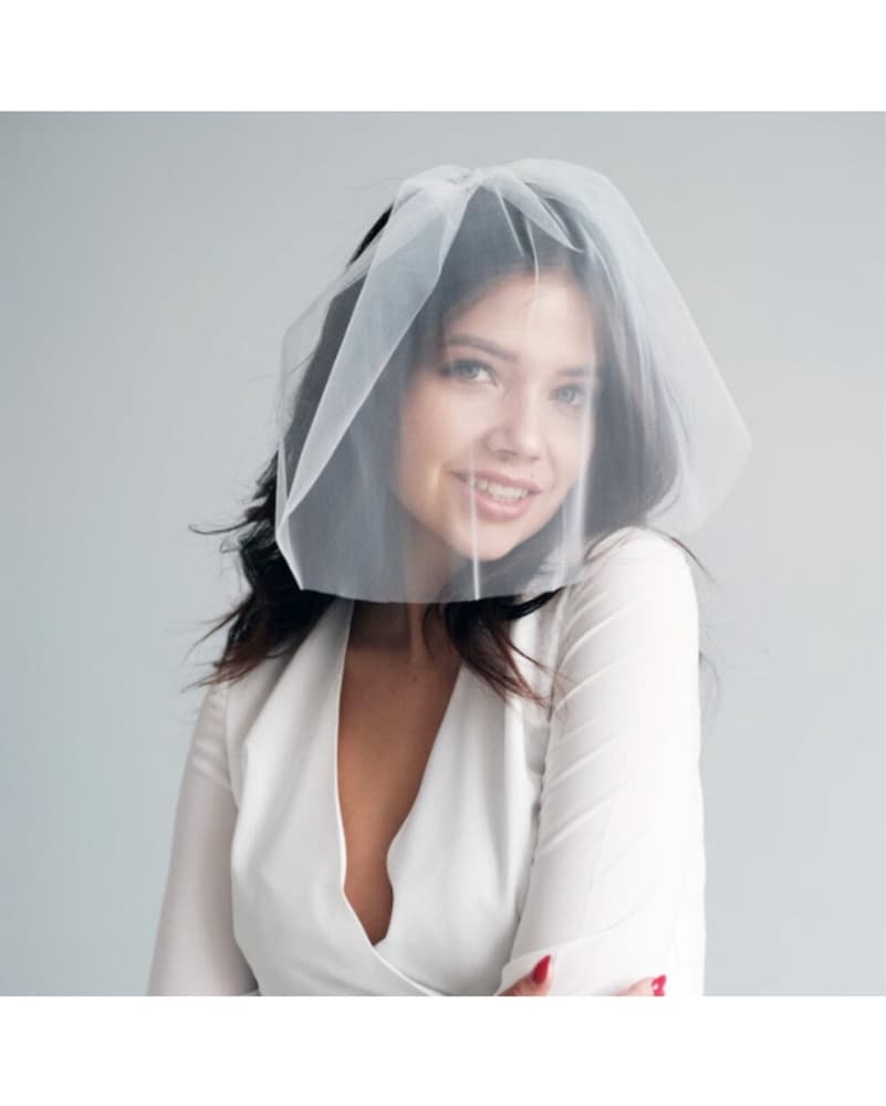 Brides!!! Birdcage, Short Wedding veil - Image 2