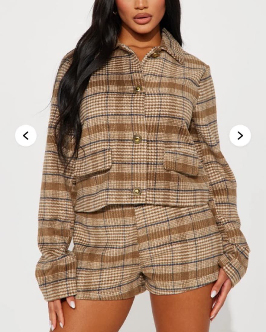 Trendy Checkered Coord Set - Image 3