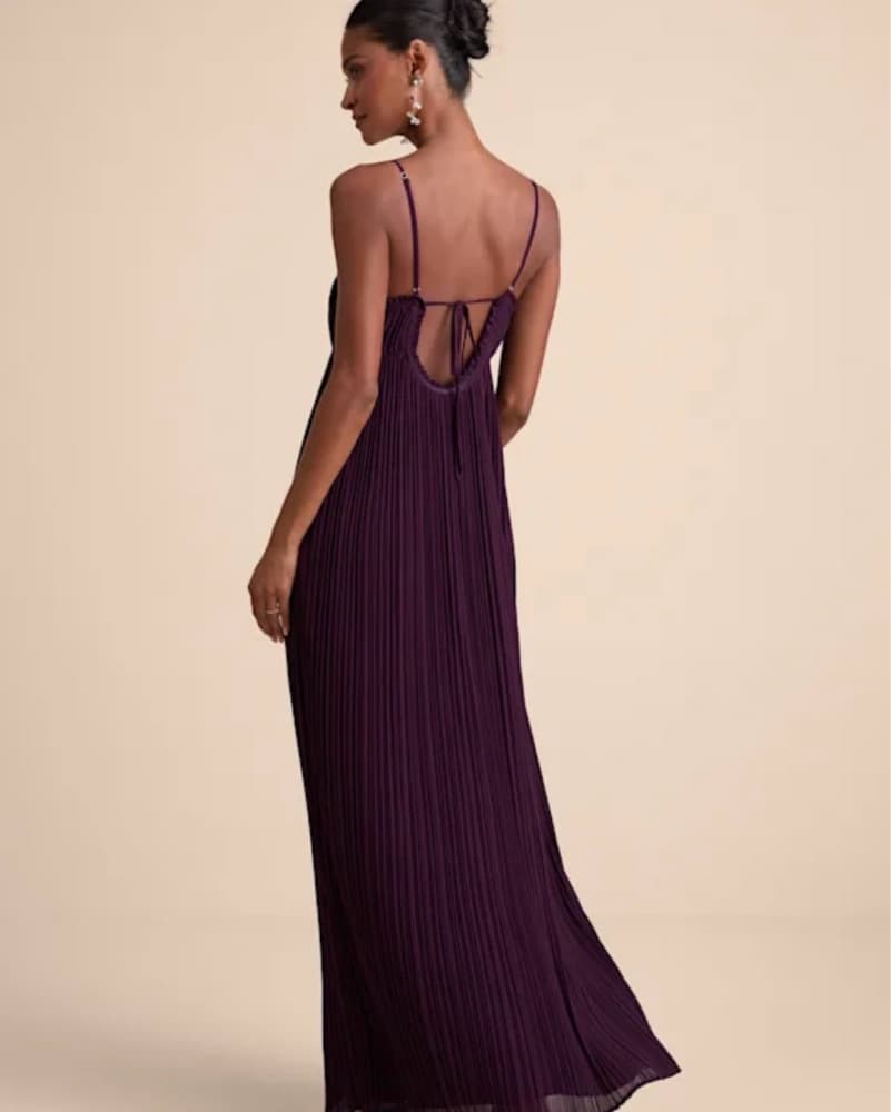 Purple Long Maxi Dress  - Image 3