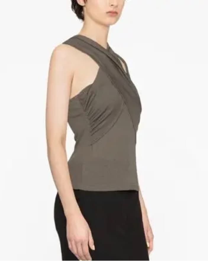 Nurcan Mesh-Jersey Halter Top  - Image 3