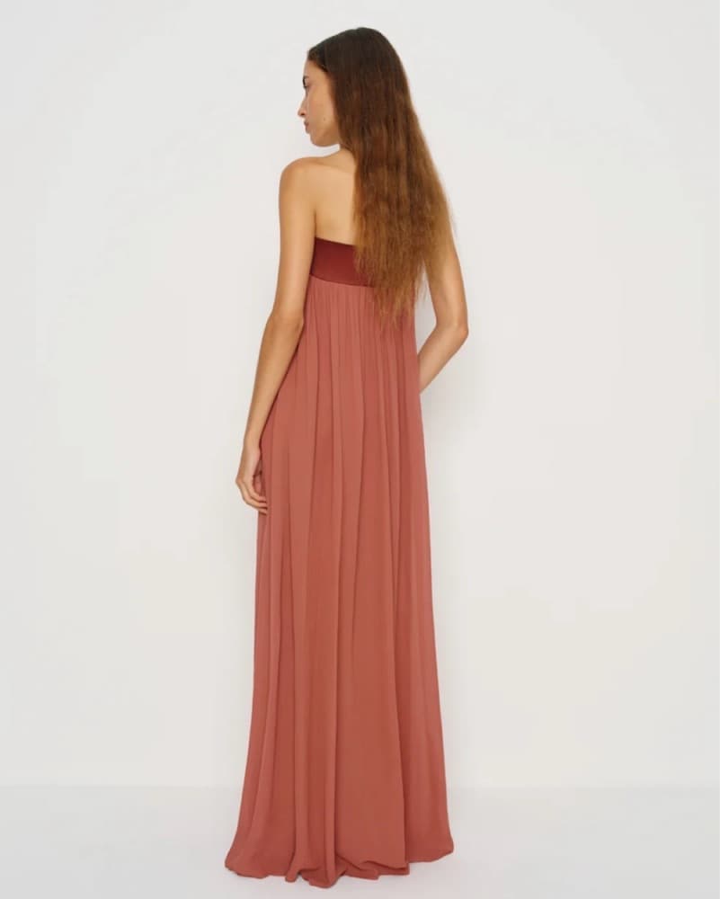 Reformation Maribelle Dress Rosewood - Image 3