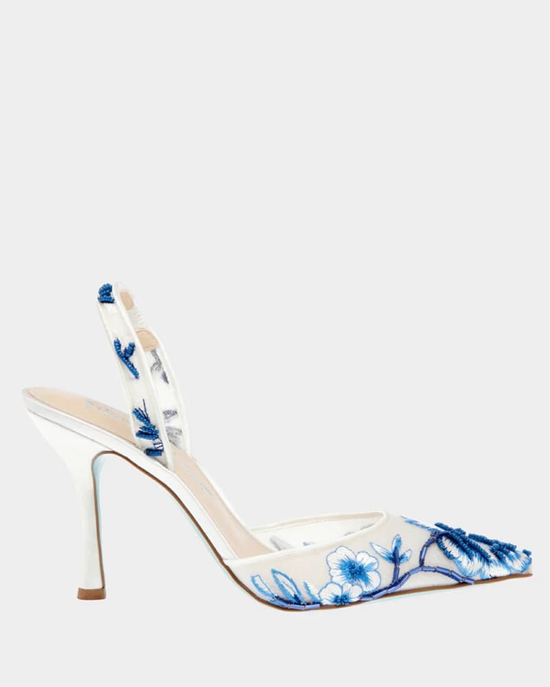 Betsey Johnson Slingback Beaded Heels - Image 2
