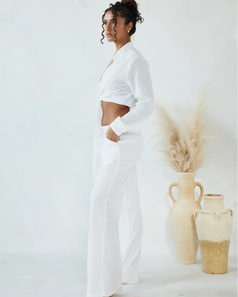 White Linen set - Image 3