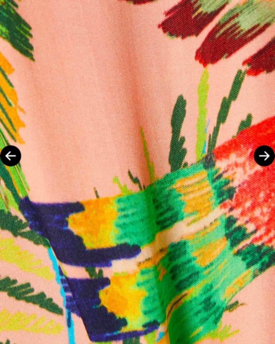 Farm Rio Vibrant Tropical Fringe Skirt - Image 4