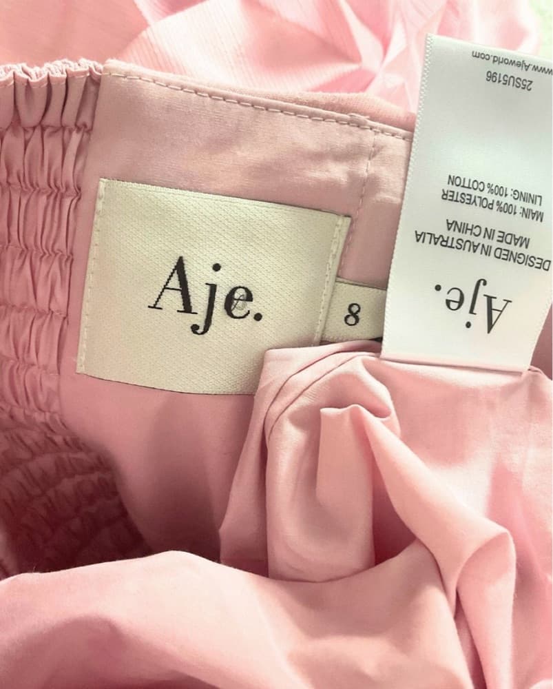 AJE 4ALLAIRIE GOWN CHALK PINK MAXI DRESS - Image 5