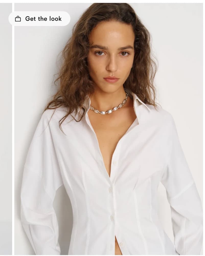Reformation Fitted Button Up - Image 3