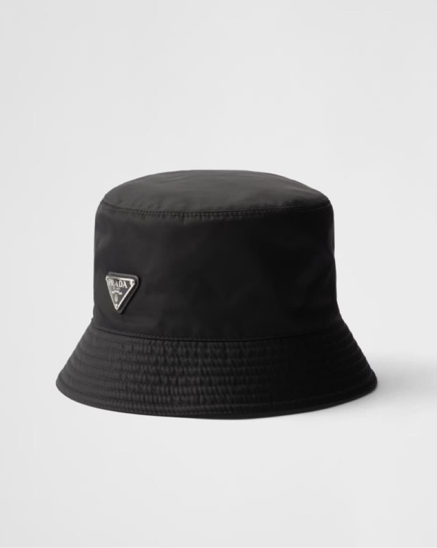 Prada Black Bucket Hat - Image 2