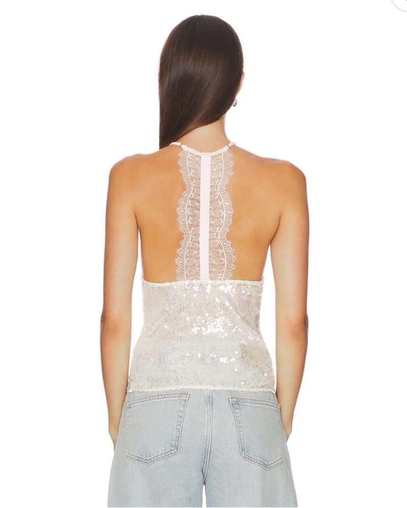 Free People Transparent Sequin Top - Image 2