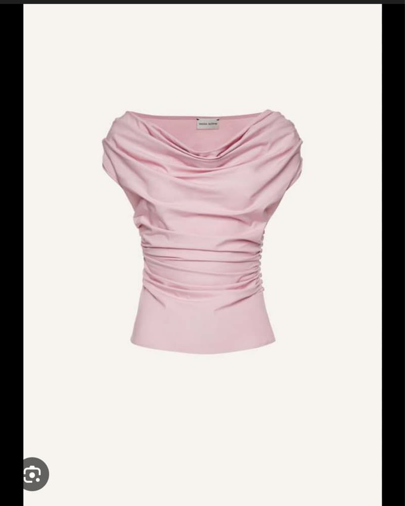 Magda Butrym Off Shoulder Draped Top - Image 3