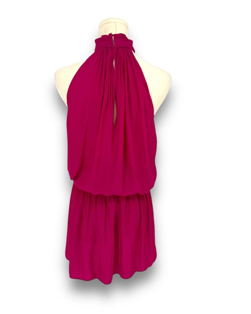 Ramy Brook Pink Halter Mini Dress - Image 3
