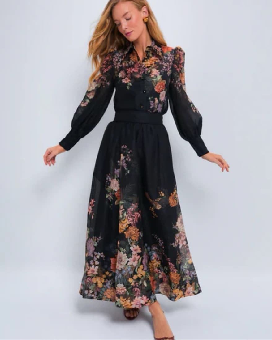 Stunning Floral Maxi Dress - size 0 - Image 6