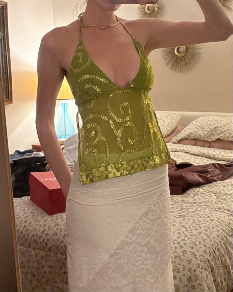 Kaveri Collection Pear Sequin Top - Image 2