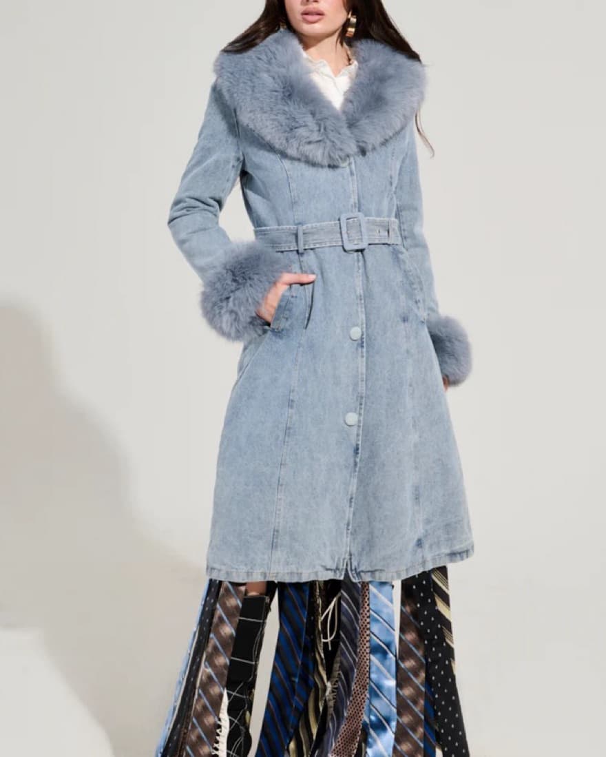 Shop Akira - HADLEY MIXED MEDIA TRENCH - Image 4