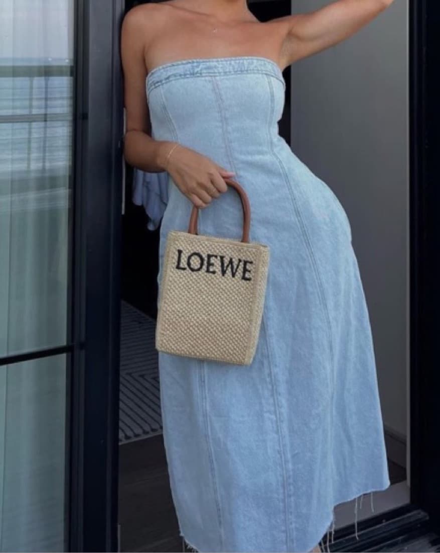 WeWoreWhat Denim Dress - Image 1