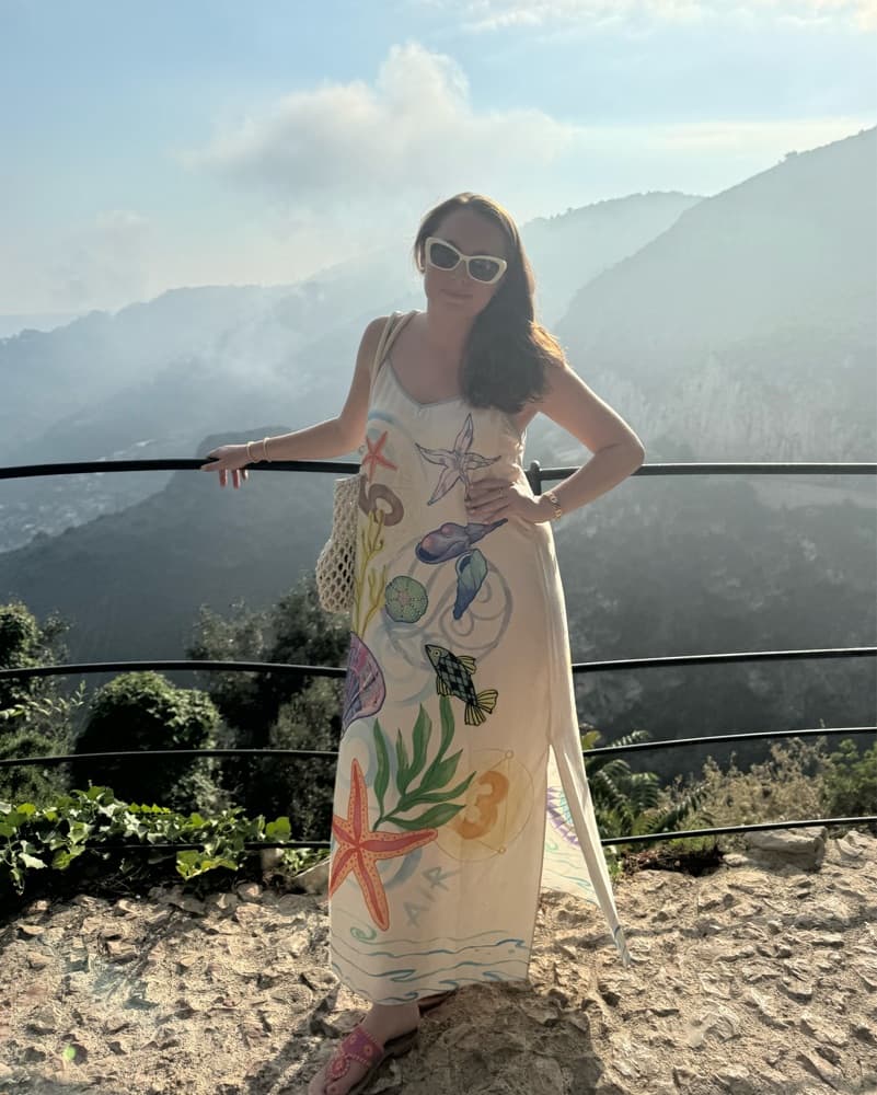 ME369 Ocean Italian Silk Dress - Image 2