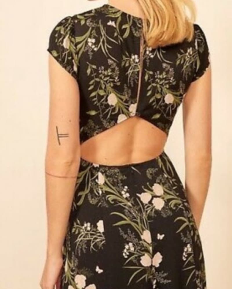 Reformation Elegant Floral Midi Dress  - Image 6