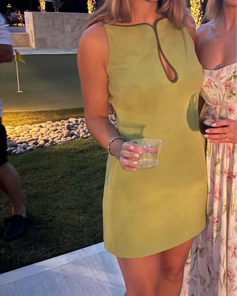 Green Mini Dress - Image 2