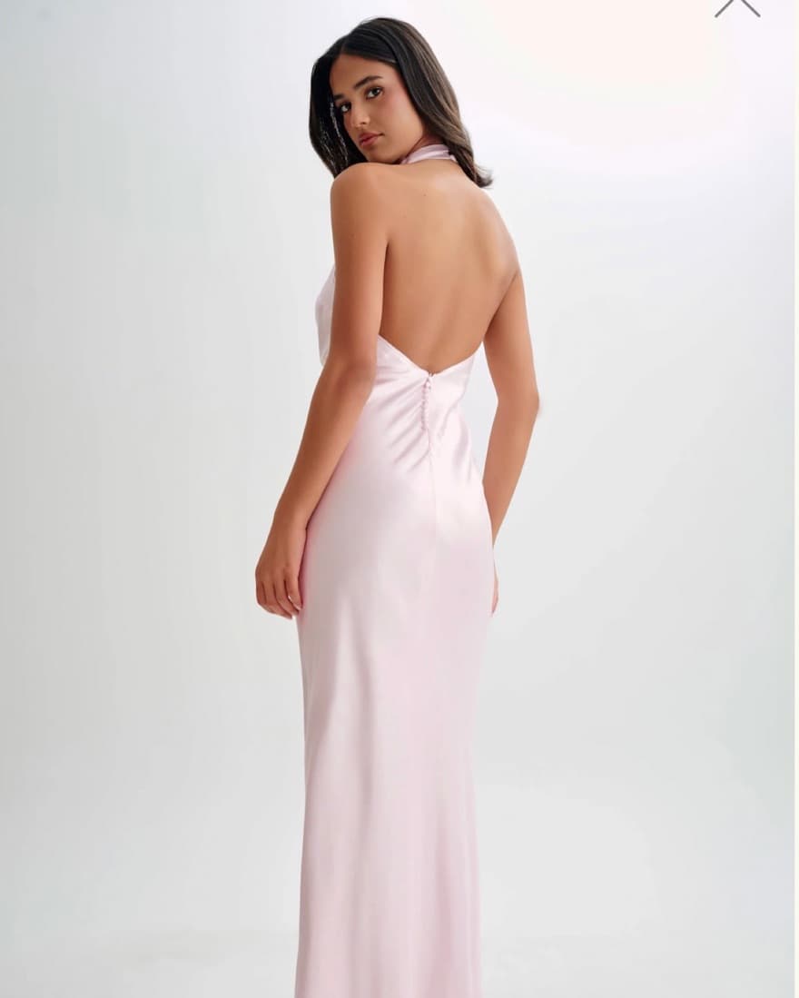 Meshki Pink Silk Dress - Image 1