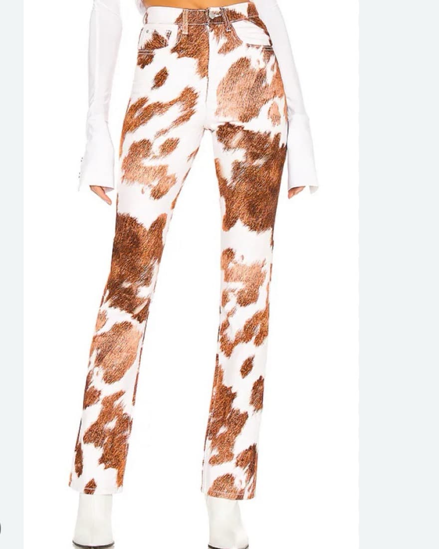 WeWoreWhat Cow Print Pants  - Image 1