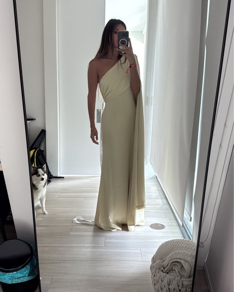 Elegant One-Shoulder Maxi Dress - Image 2