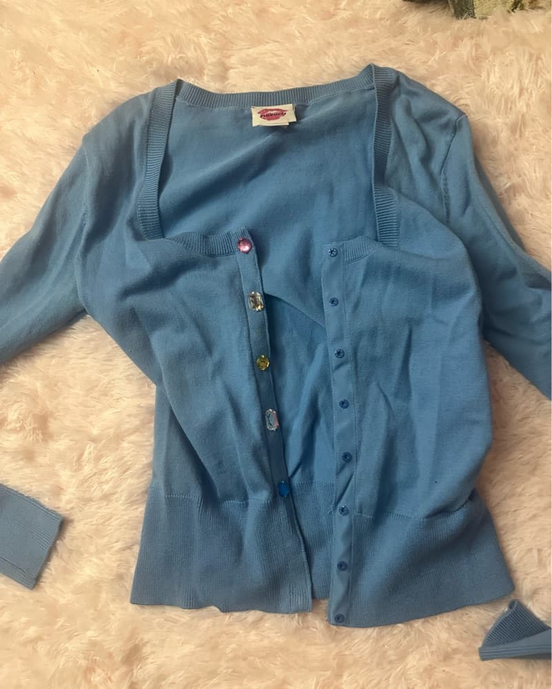 blue Fiorucci cardigan - Image 1