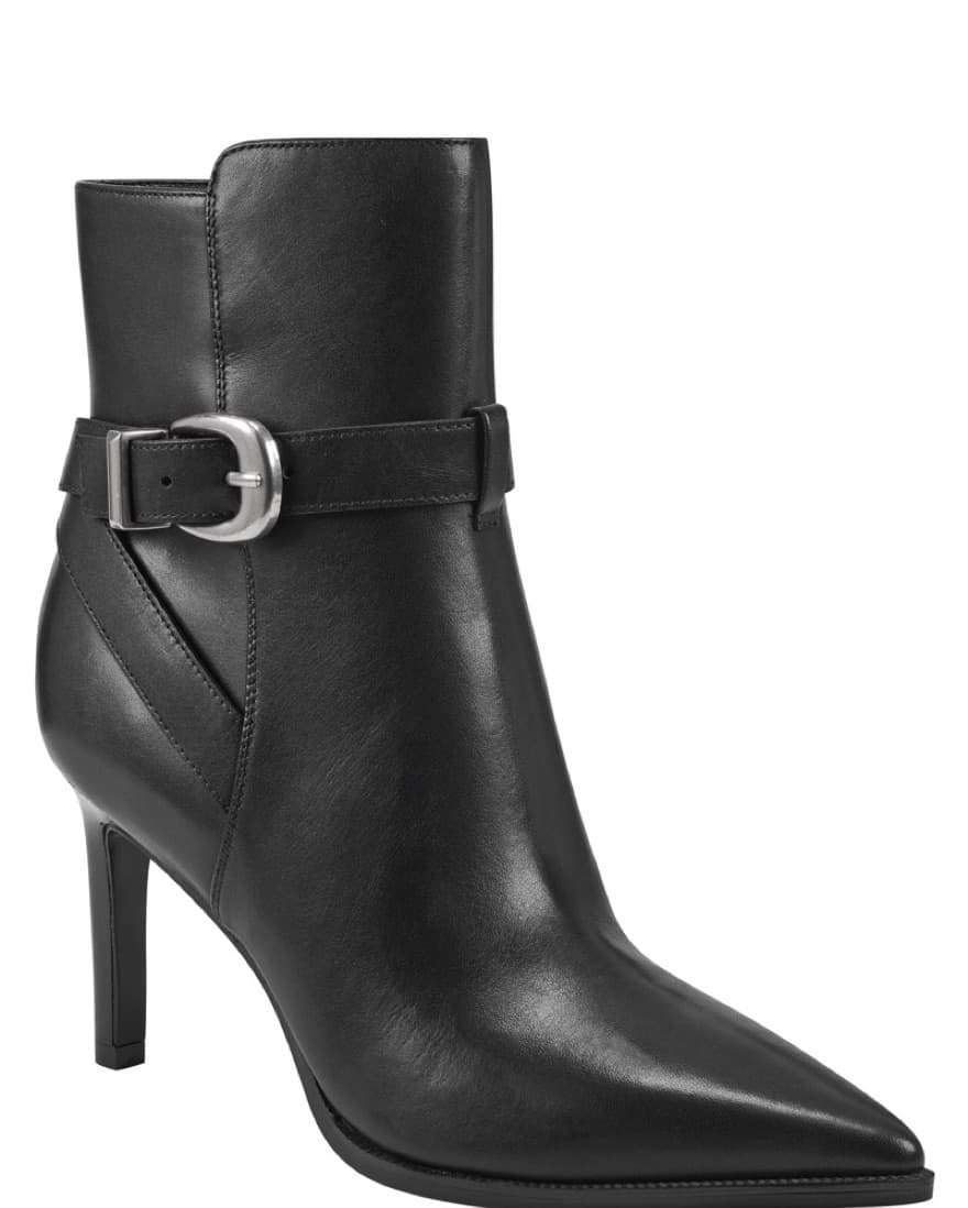 NWT Leather Marc Fisher Buckle Booties - Image 1