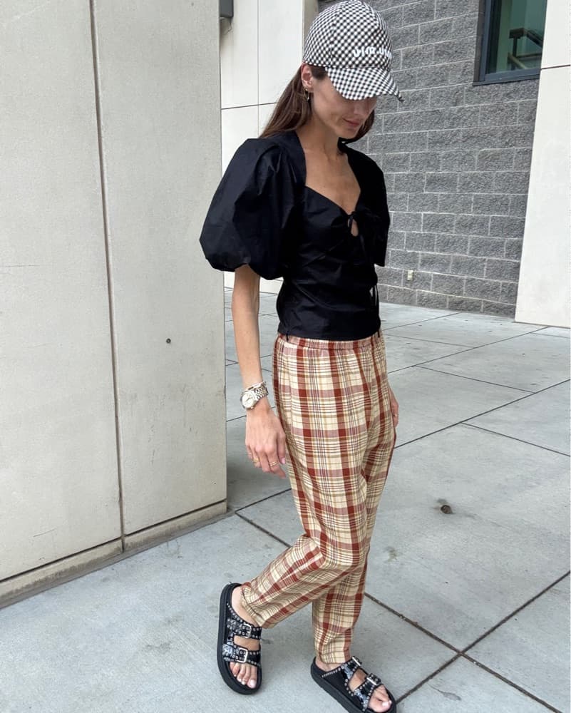 Acne Studios Plaid Trousers  - Image 2