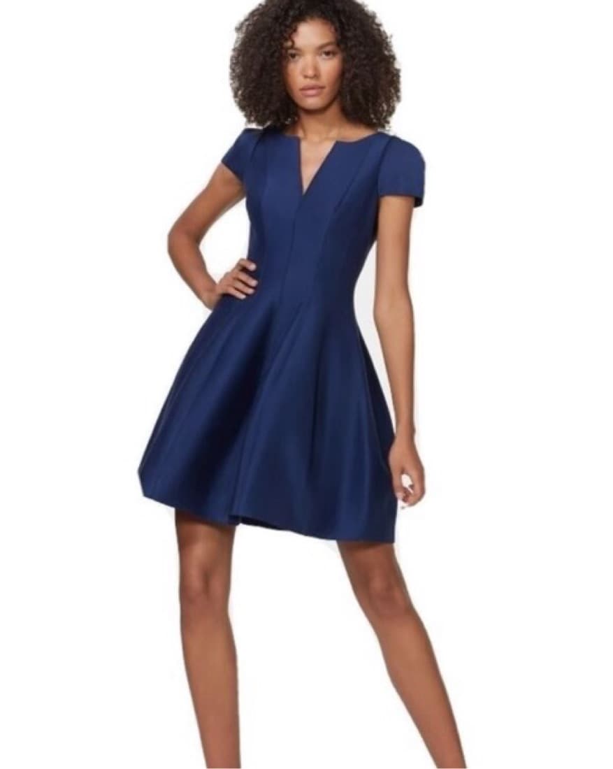Structured Halston Cocktail Dress - Image 1