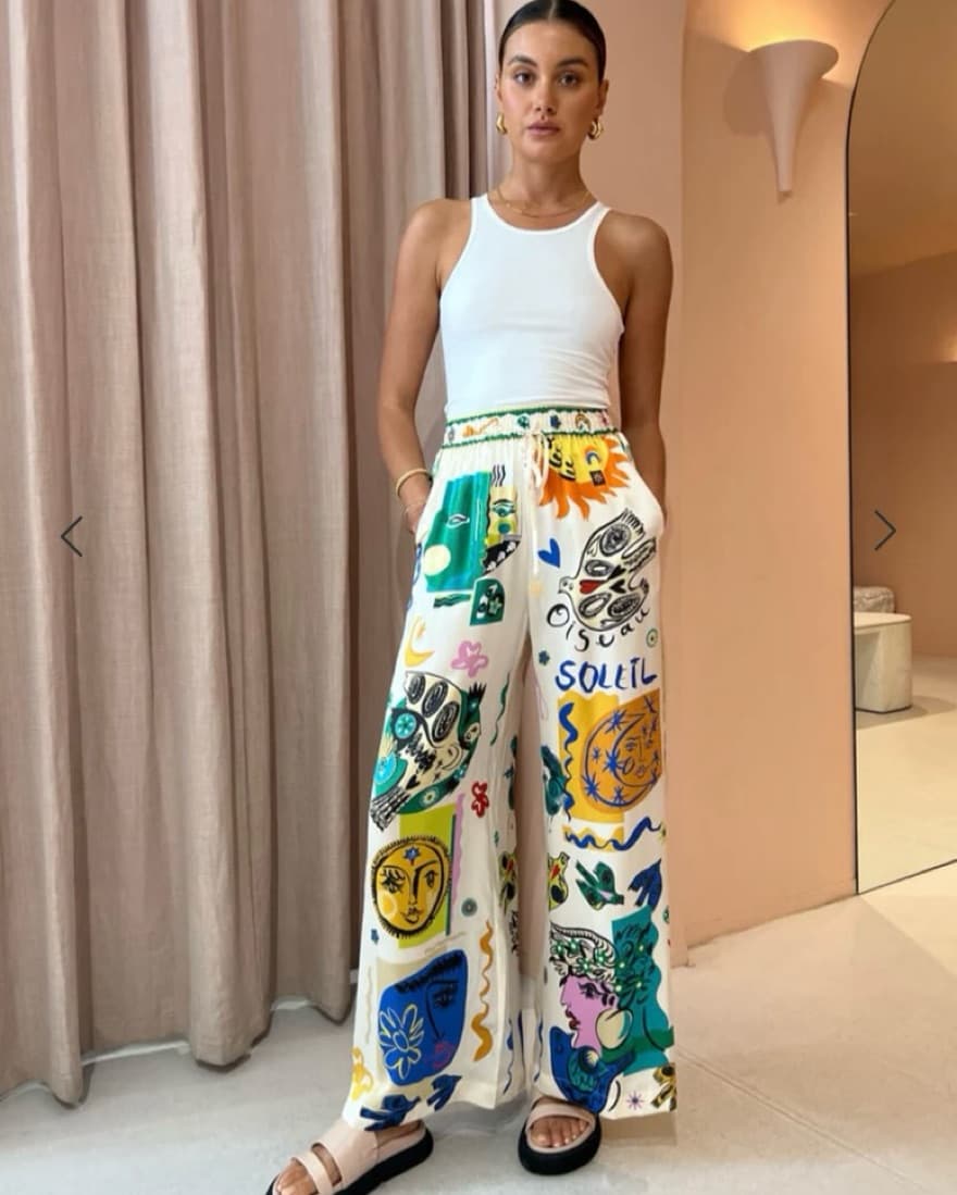 Soleil Silk Pants - Image 1