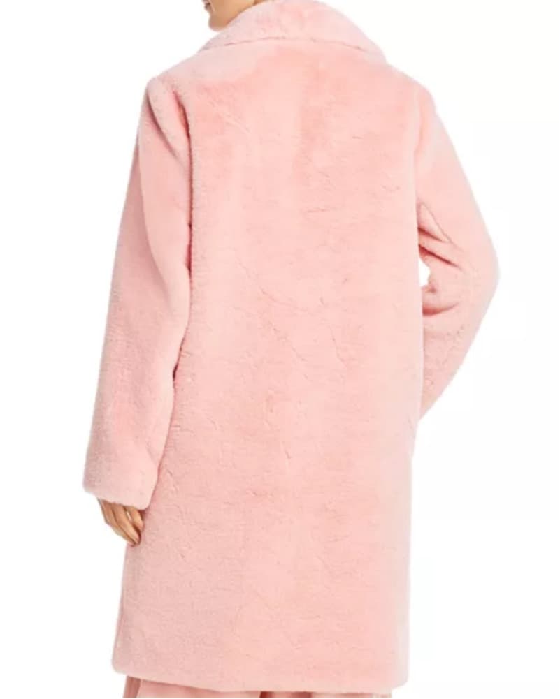 Alice + Olivia Pink Fur Coat - Image 3
