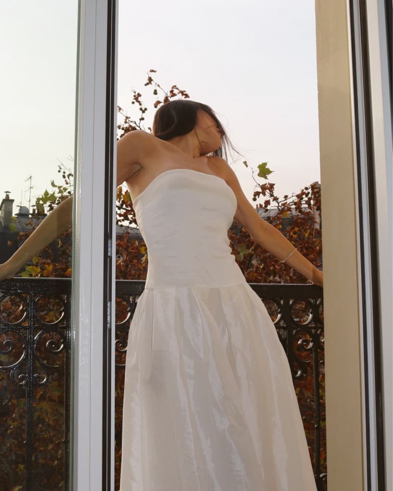 Revolve Strapless Dress - Image 3