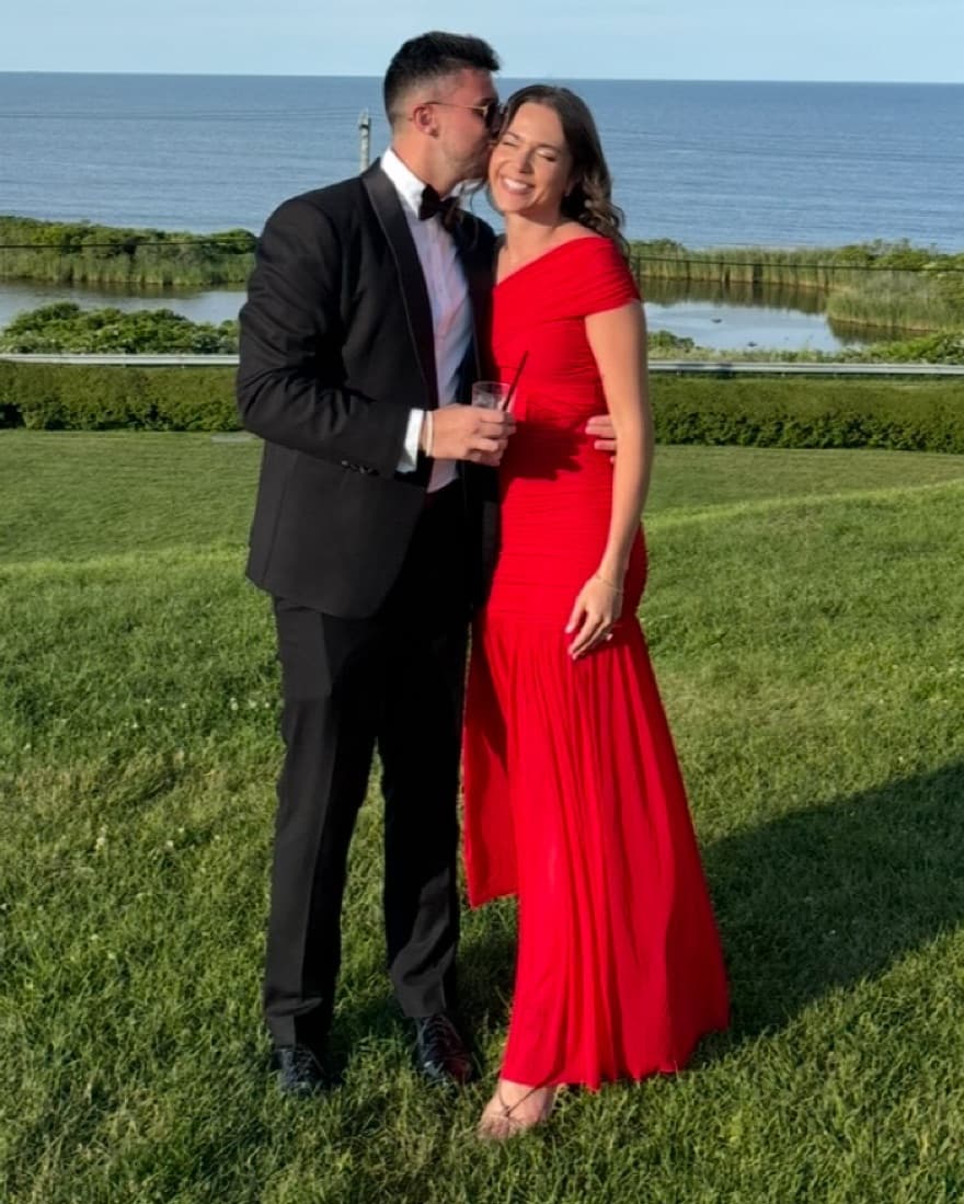 Elegant One Shoulder Red Maxi Dress - Image 1