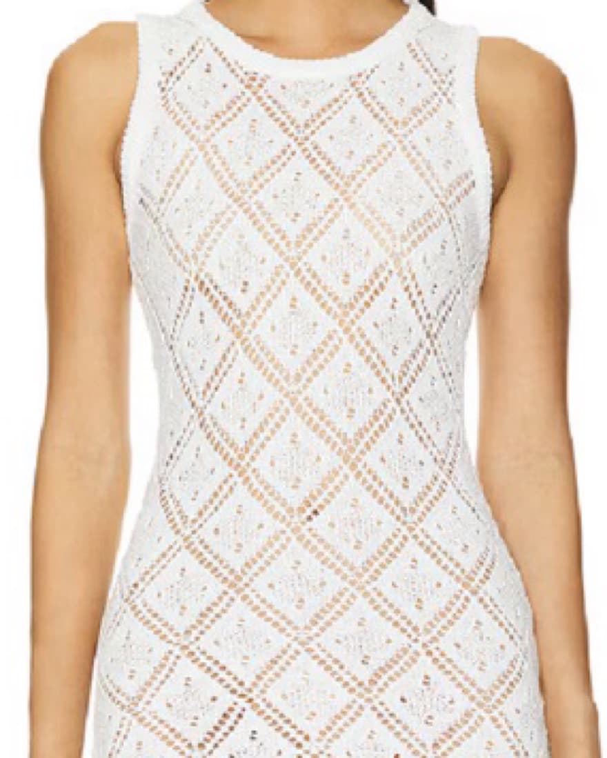 superdown white knit cover up dress  - Image 4