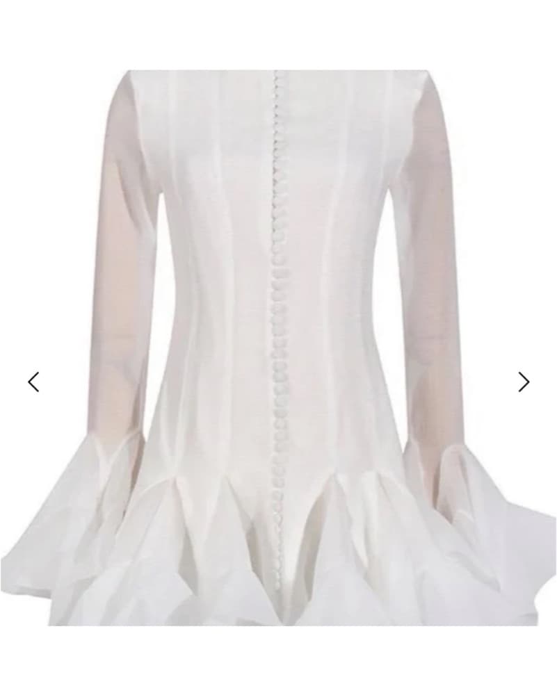 Jessica  Bara White Dress - Image 4