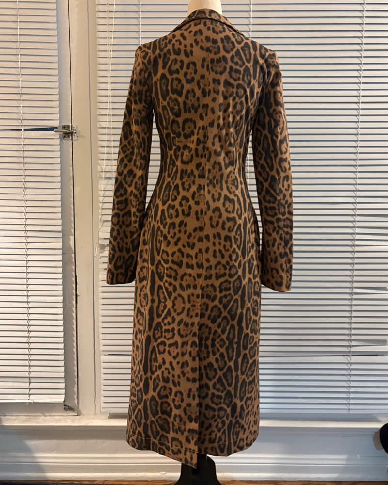 leopard print trench - Image 4