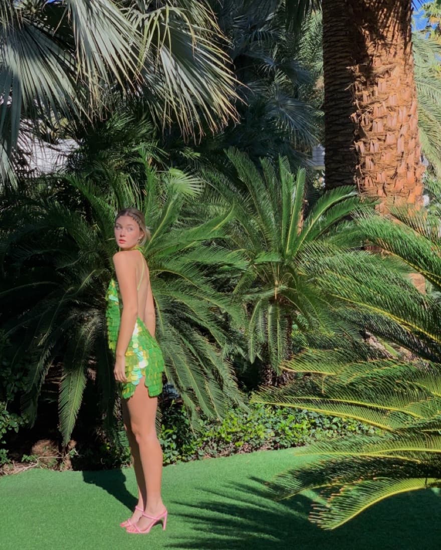 green sequin dress asos - Image 2