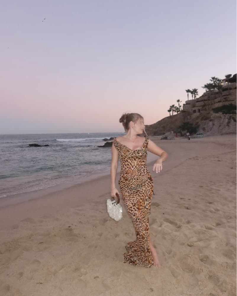 Leopard Print Maxi Dress- Rat & Boa - Image 3