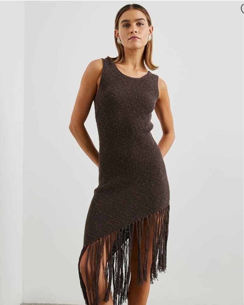 Rails Rylee Fringe Dress In Umber  - Image 1