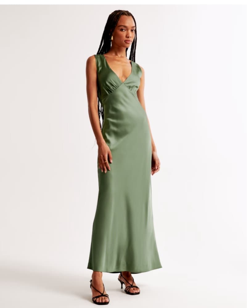 Abercrombie Plunge Cowl Back Maxi Dress  - Image 3