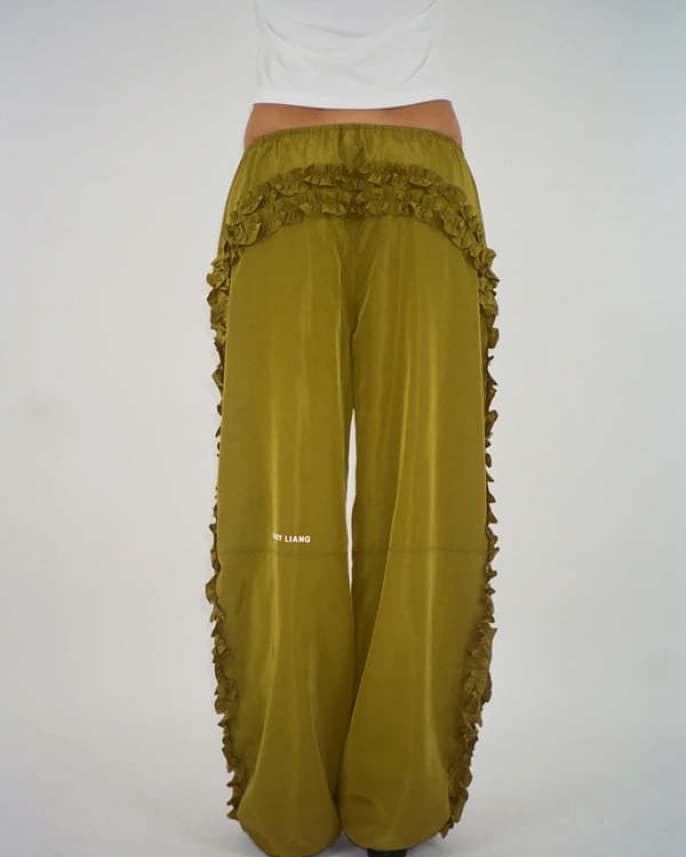 Sandy Liang Dosina Pants Pickle / Olive - Image 4