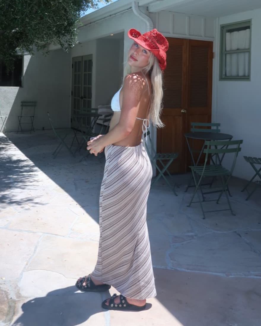 Strip Maxi Skirt  - Image 2