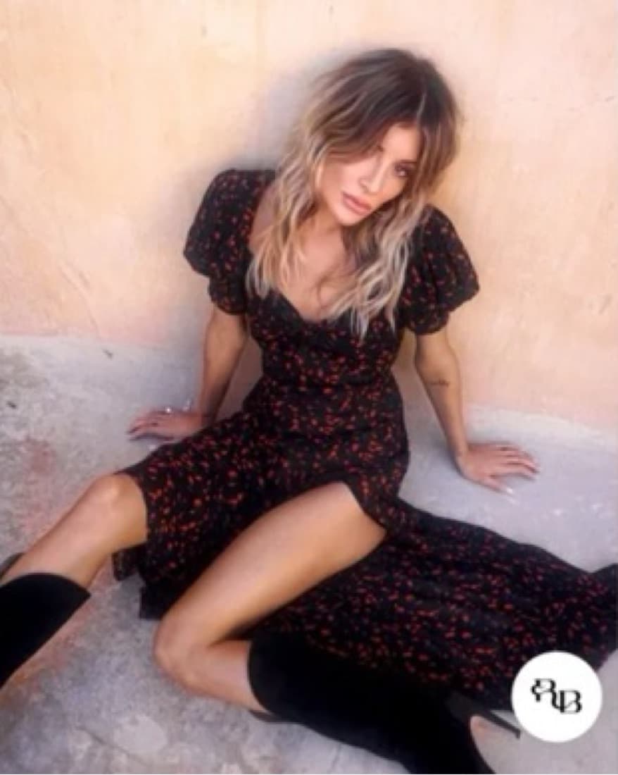 Rat & Boa Puff Sleeve Long Dress  - Image 3