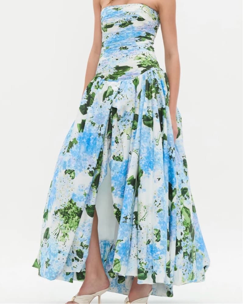 AJE behold Maxi Dress | Hydgrengea Print - Image 1