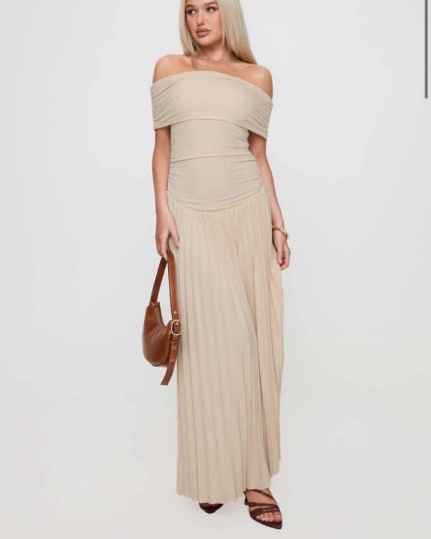 Lioness Off The Shoulder Pleated Dress  - Image 3