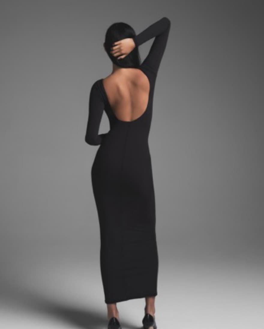 SKIMS LOW BACK LONG DRESS - Image 2