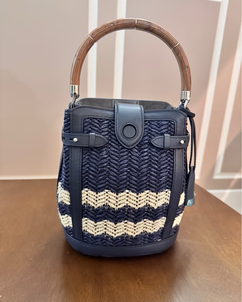 Ralph Lauren Chevron Bucket Bag - Image 4